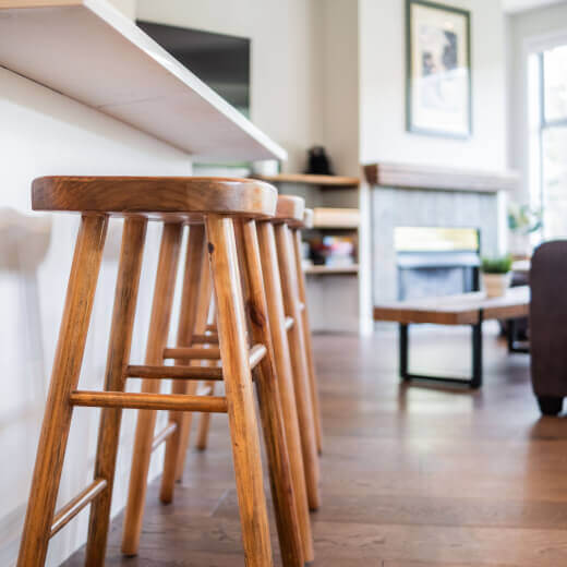 Wooden bar stools