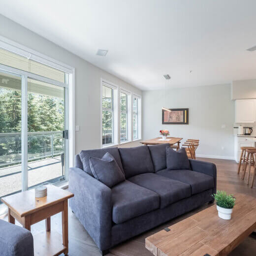 Living room with balcony